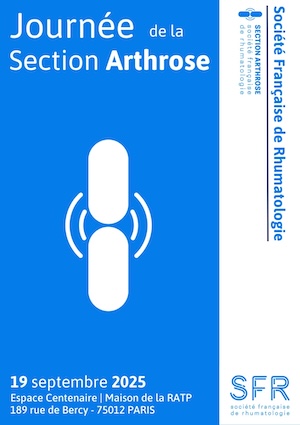 Affiche de la journée de la Section Arthrose